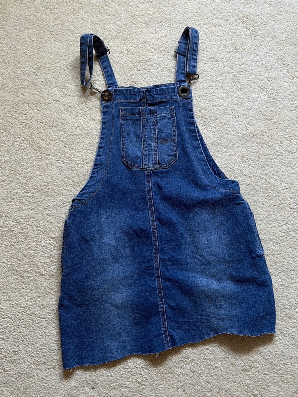 Hot Kiss Blue Denim Overall Skirt